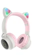 Беспроводные наушники с подсветкой Hoco W27 Cat Ear LED BT5.0 ушки серый - изображение 2
