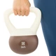 Гиря м'яка BLOOM SOFT KETTLEBELL LB7012-2 2кг (верх-PVC, наповнювач-пісок, Білий-коричневий) - зображення 5