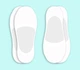 Следки ("носки-невидимки") SOX 27-0364 41-45 цвет белый - изображение 1