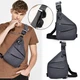 Сумка на плече (пахву) для прихованого носіння документів та грошей Cross Body Black - изображение 3