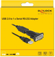 Адаптер Delock USB Type-A - RS-232 80 cm Black (4043619614257) - зображення 6