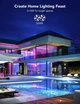 Розумна світлодіодна LED стрічка 30 метрів (2 х 15 м) Govee RGBIC Smart LightStrip, WiFi + Bluetooth H617F - зображення 7