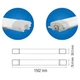 Светильник влагозащищенный 45W Horoz Electric LED NEHIR-45 156.2см 4200K IP65 - изображение 4
