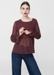Блуза Mango XS Бордовый 83020213_18 - изображение 2