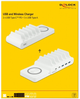 Stacja ładująca Delock USB and Wireless Charger 2x USB-C PD + 3x USB-A 110W White (41450) - obraz 5