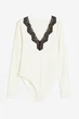 Боді H&M XS молочний 23011159456 - зображення 1