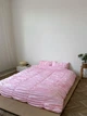 Комплект постільної білизни DreamCraftedBedding «Плин» рожевий півтораспальний 150x215 Сатин - зображення 6