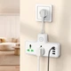 Удлинитель HOCO Voyage 2-position expansion socket AC11A |3USB/Type-C, 10A| white - изображение 6