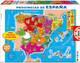 Puzzle Educa Borras Spanish Provinces of Spain 48 x 34 cm 150 elementów (8412668148703) - obraz 1