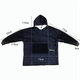 Плед-толстовка с капюшоном Huggle Hoodie двухсторонняя Blue - изображение 5