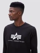 Лонгслив Alpha Industries Basic Logo Long Sleeve Tee UTB49002G1 XL Black (640631003041) - изображение 8