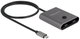 Адаптер Delock USB Type-C Switch 2 to 1 bidirectional 8K Dark Grey (4043619115006) - зображення 1