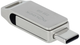 Флеш пам'ять USB Delock USB 5 Gbps USB-C + Type-A Memory Stick 256 GB Metal Housing Grey (4043619540082) - зображення 1