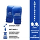Боксерские перчатки Sportko 8 унций (облегченные) Синий PD2-8-BLUE - изображение 2