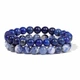 Комплет браслетов из натурального камня Blue Spot stone и Лазурит - изображение 1