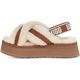 Женские угги Disco Cross Slides Chestnut 40 Коричневые (1121550) - изображение 4