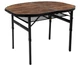 Стіл Bo-Camp Woodbine Oval 100x70 cm Black/Wood look (1404185) - зображення 1