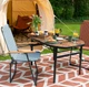 Стіл Bo-Camp Woodbine Oval 100x70 cm Black/Wood look (1404185) - зображення 8