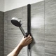 Держатель ручного душа HANSGROHE WALLSTORIS 27917670, черный - изображение 3