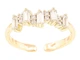 Каблучка XUPING Позолота 18K «Кришталева доріжка» (260929) р.18-19 - изображение 1