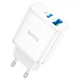 Сетевое зарядное устройство HOCO C105A Stage dual port PD20W+QC3.0 charger White (6931474782946) - изображение 1