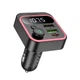 АЗП з FM-модулятором HOCO E85 Tiger PD20W+QC3.0 car BT FM transmitter Black (6942007634304) - изображение 1