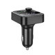 АЗП з FM-модулятором HOCO E85 Tiger PD20W+QC3.0 car BT FM transmitter Black (6942007634304) - изображение 4