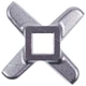 Ніж для м'ясорубки Kenwood MG350, MG352, MG354, MG360, MG362, MG364, KW715551 (D=46mm s=10mm Отвір=9x9mm) - зображення 4
