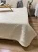 Покривало Soty велюр євро 200х220 см молочний - зображення 2