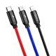 Кабель Baseus Three Primary Colors 3-in-1 5A (1.2m) CAMLT-BSY01 - изображение 3