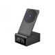 Бездротова зарядна станція WiWU Wi-W011 Platinum 2в1 15W з годинником для iPhone / AirPods MagSafe Зарядний пристрій Grey - зображення 2