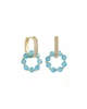 Сережки з натурального каміння Zornelli 0004 блакитний - изображение 1