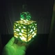 Блок нічник куб Minecraft Майнкрафт 7.5см акумулятор зарядка від USB ІЗМУР Зелений - зображення 4