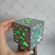 Блок нічник куб Minecraft Майнкрафт 7.5см акумулятор зарядка від USB ІЗМУР Зелений - зображення 5