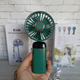 Портативний ручний настільний mini Fan вентилятор з акумулятором та зарядкою від USB ЗЕЛЕНИЙ - зображення 5