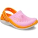 Детские сабо Crocs Kids’ LiteRide 360 Clog 24 ярко-розовый/оранжевый 206712 - изображение 5