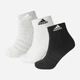 Набор женских носков коротких хлопковых Adidas C Spw Ank IC1281 37-39 3 пары Medium grey heather (4066746302095) - изображение 1