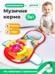Іграшка в машину кермо для подорожей руль дитячий для розвитку моторики з музикою підсвічуванням - зображення 1