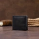 Кошелек мужской кожаный с монетницей для карт GRANDE PELLE Черный 42150 - изображение 7