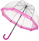 Зонт-трость Fulton Birdcage-1 Pink розовый прозрачный купол женский купольный 61613 - изображение 8