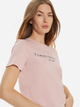 Koszulka damska bawełniana Tommy Hilfiger WW0WW40276-TQN S Jasnoróżowa (8720638642664) - obraz 4