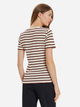 Koszulka damska bawełniana Tommy Hilfiger WW0WW40587-0AB M Beżowy/Bordowy (8720638385929) - obraz 2