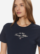 Koszulka damska bawełniana Tommy Hilfiger WW0WW43895-C1G M Ciemnogranatowa (8720638405689) - obraz 4