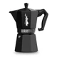 Кофеварка гейзерная для плиты алюминиевая 6 чашек Bialetti черная - изображение 1