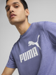 Футболка бавовняна довга чоловіча Puma Ess No.1 Logo Heather Tee (S) 68255146 2XL Фіолетова (4067983317392) - зображення 5