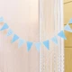 Гірлянда трикутники 4 м 18 на 13 см блакитний - зображення 5