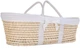 Колыбель Childhome Moses Basket Natural + Jersey Cover Off White из натурального кукурузного волокна Белая (MBCCJOW) - изображение 2