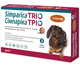 Жувальні таблетки від бліх, кліщів, глистів Simparica Trio для собак 5-10кг, 1 таблетка - изображение 1