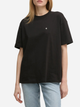 Футболка бавовняна жіноча Calvin Klein Jeans J20J225113-BEH S Чорна (8720639929498) - зображення 1