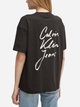Футболка бавовняна жіноча Calvin Klein Jeans J20J225113-BEH S Чорна (8720639929498) - зображення 2